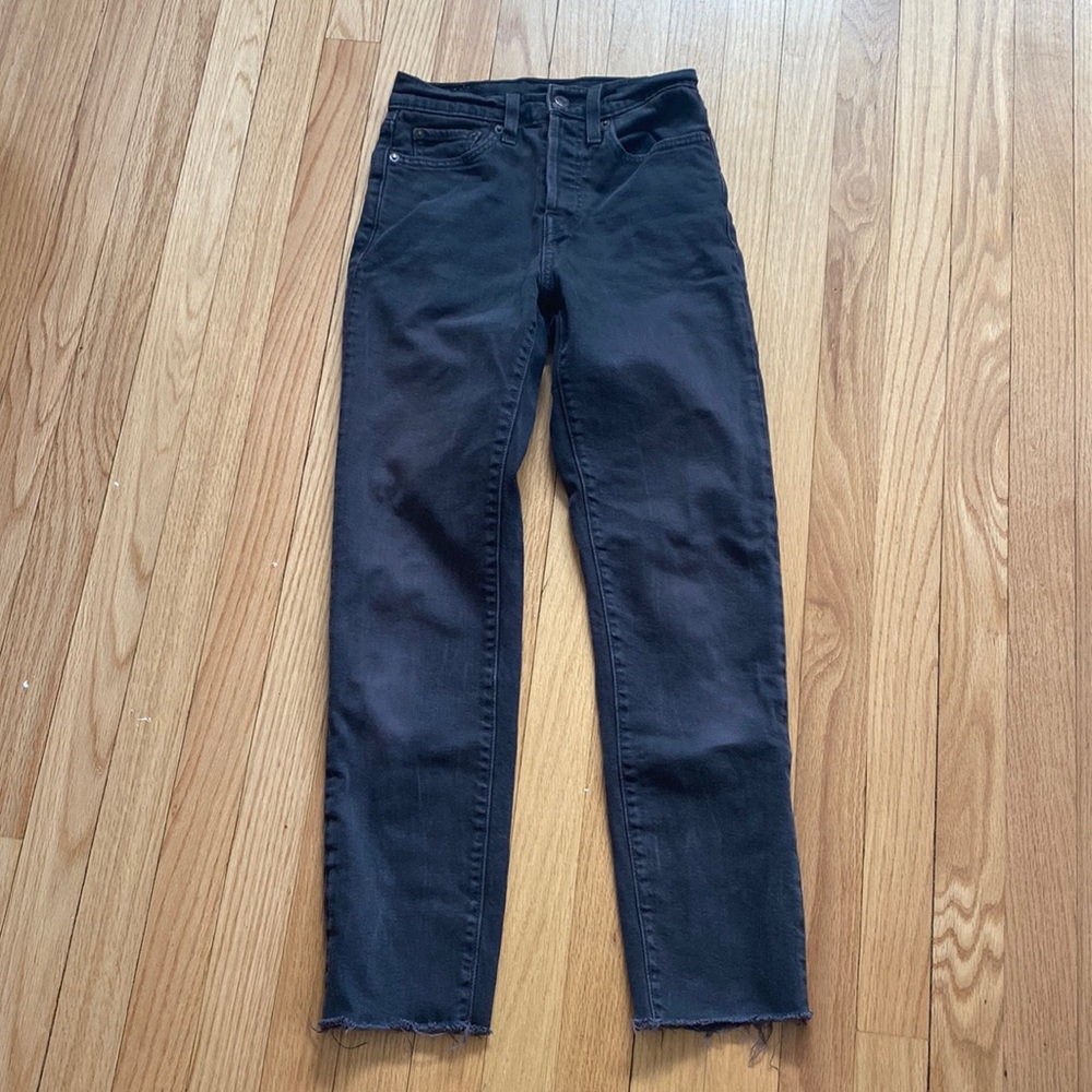 Levi’s Wedgie fit black jeans